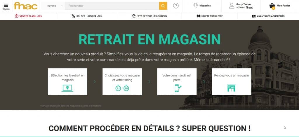 Exemple crosscanal FNAC
