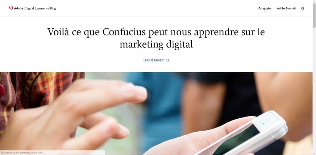 Un article traitant d'une métaphore applicable au marketing